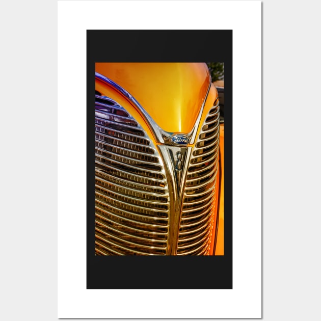 1938 Ford V8 Grill 2 Wall Art by Robert Alsop